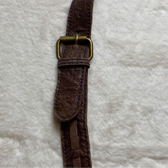 Camila Alcestis MUXO Leather Fringe Front Boho Saddle Bag Style Purse - Picture 9 of 16